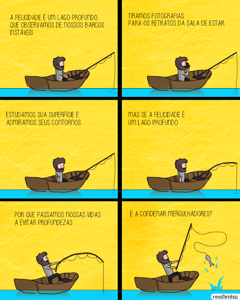 Deixem seus barcos e vistam suas roupas de mergulho